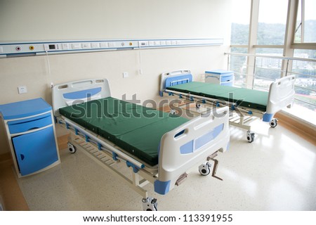Hospital Bed Side View Hospital Bed Side View