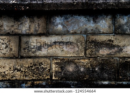 Aged concrete street wall background.