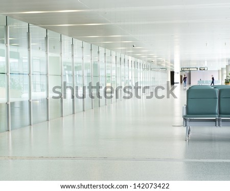 Empty Departure Lounge At The Airport