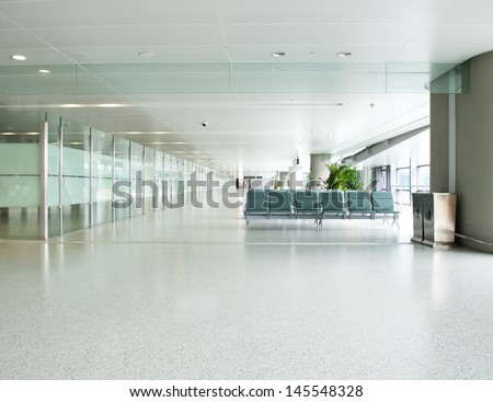 Empty Departure Lounge At The Airport