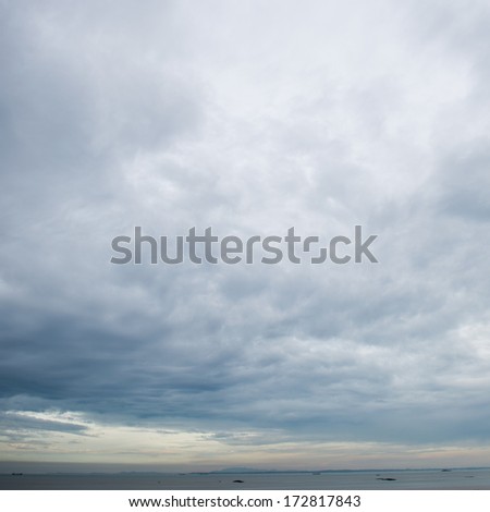 Background Of Dark Clouds Before A Thunder-Storm