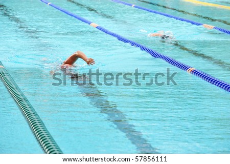 Pictures Of People Swimming. stock photo : people swimming