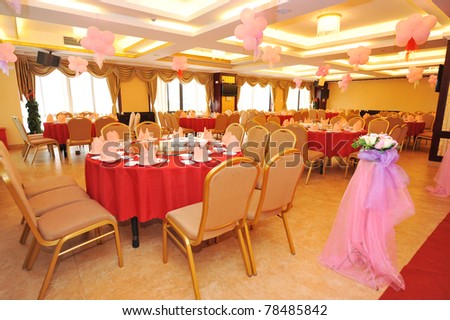 banquet table setting for wedding in china