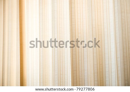 beige curtain fabric background texture.