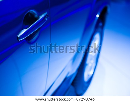 Door car - detail of a luxury car