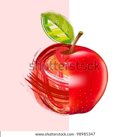 Red Apple Drawing