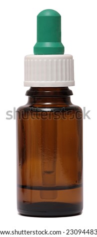 nasal spray isolated on white background . bottle with medicine