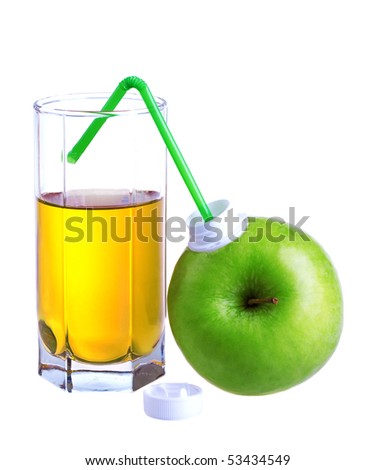 clip art apple juice. stock photo : Glass of apple