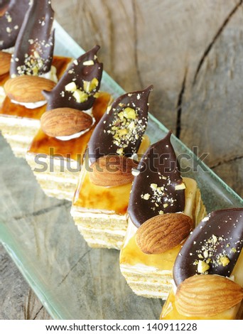 mocha cake with almond and chocolate - mocha coffee cake with almond chocolate