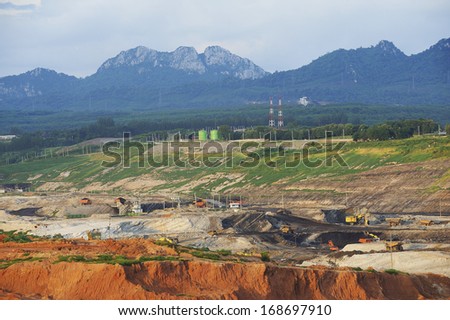 Coal mine - Electricity - Lignite Coal - Coal mine  industry in Thailand