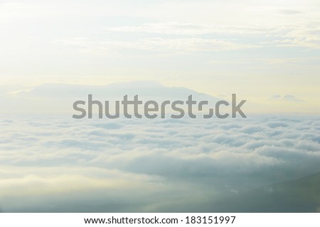 sea fog covers the mountain range - nan provinces - nan thailand - national parks nanthaburi