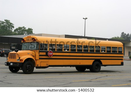 school bus. full view of school bus