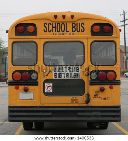 Empty school bus