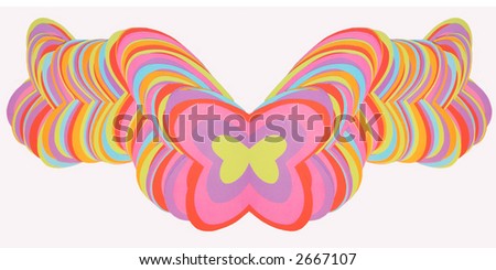 colorful paper shaped like butterflies