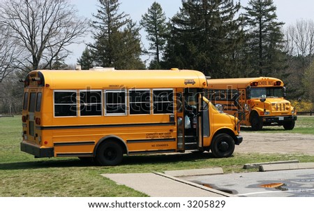 two school buses