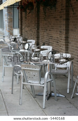 Outdoor Restaurant Seating Stock Photo 5440168 : Shutterstock