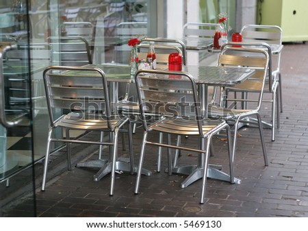 outdoor seating at restaurant