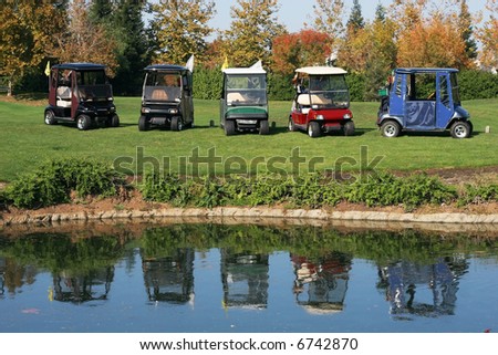 privately owned golf course and reflections