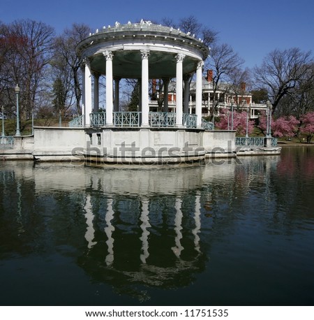 landscape with Bandstand at Roger Williams Park, Providence, Rhode Island
