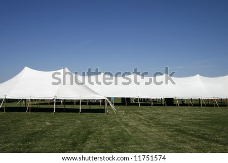 large tents set up for event