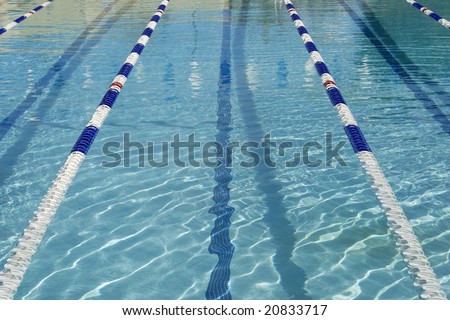 olympic size pool with lanes