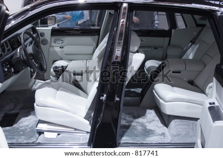 stock photo Rolls Royce Phantom Interior