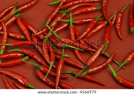chilli peppers, red, hot, vegetable