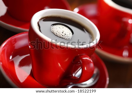 С чай или кафе в ръка спри се да си побъбрим сега 5 - Page 29 Stock-photo-fresh-brewed-coffee-in-a-red-cup-18522199
