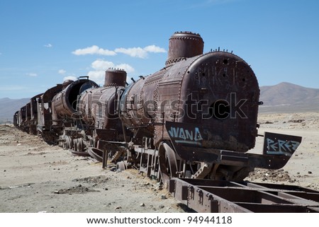 Old Steam Engine Wreck