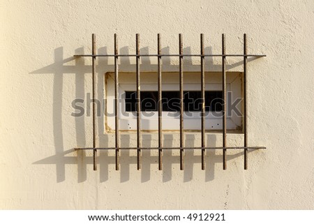 security bars on window, corsica