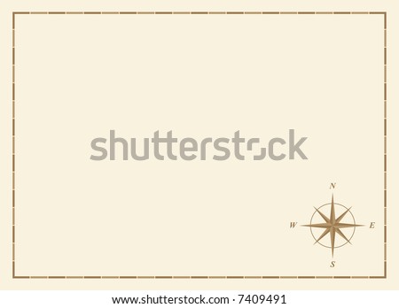 World Map Blank With Borders. stock vector : old lank map