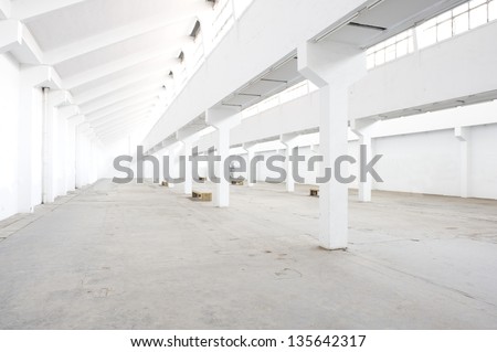 Empty factory workshop