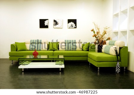 Living room modern home