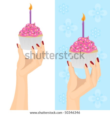 Hand Cupcake
