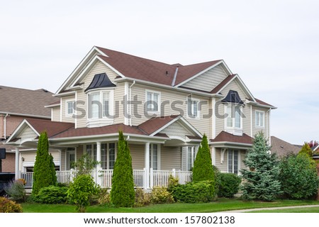 Detached family home in suburban development