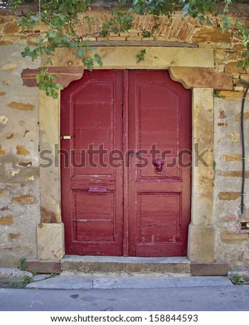 mediterranean house entrance, Chios island, Greece