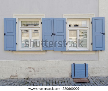two vintage home windows, Bamberg, Germany