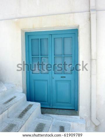 elegant house door in Greece