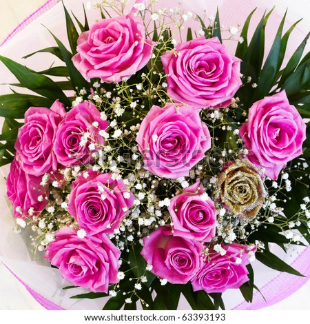 Pink Rose Flower Bouquet. pink roses flower bouquet,