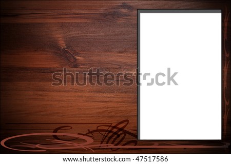 abstract background with billboard,wood texture