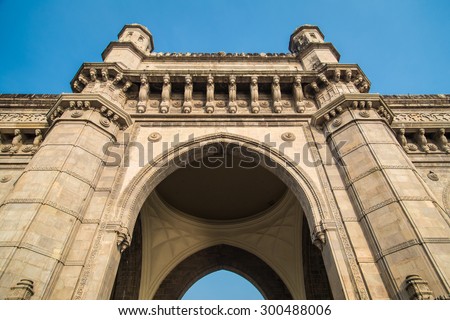 The Gateway of India, a monument built during the British Raj in Mumbai.
