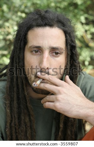 Jamaican Smoking Weed