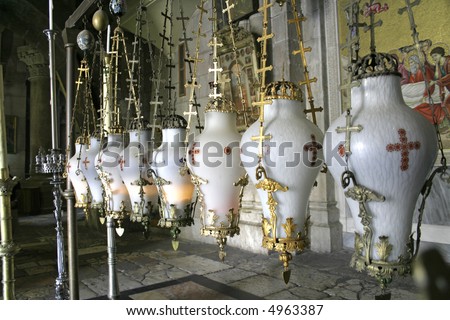 sepulchre of Jesus Christ in the church of the holy sepulchre, jerusalem, israel