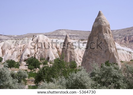 cappadocia rock landscapes, anatolia, turkey