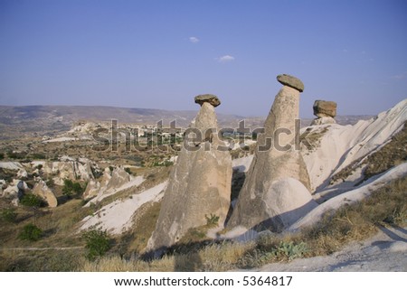 cappadocia rock landscapes, anatolia, turkey