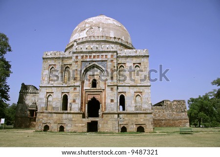 Mughal Architecture on Mughal Architecture At Lodhi Gardens  Delhi  India Stock Photo 9487321