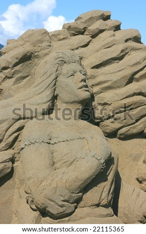 HARRISON HOT SPRINGS, BC - SEPTEMBER 3: A sand sculpture at the World Championships of Sand Sculpture on September 3, 2008 in Harrison Hot Springs, British Columbia, Canada.
