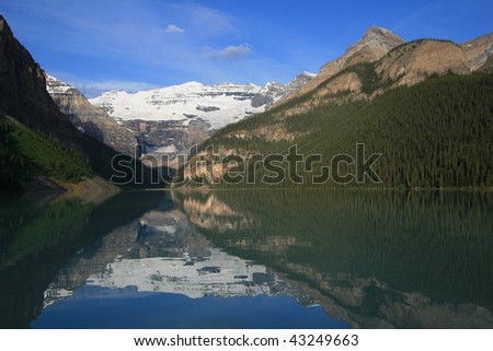Lake Louise and Mount Victoria in Banff National Park Alberta Canada