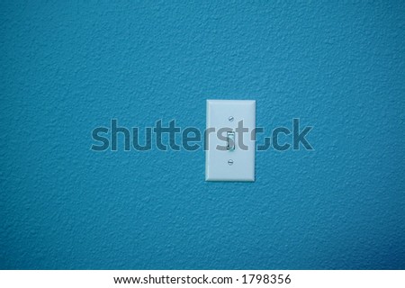 Light switch in Light Blue