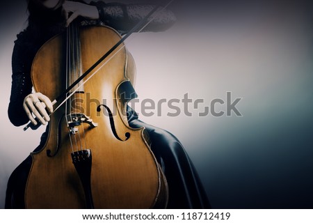 Cello orchestra musical instrument playing cellist musician